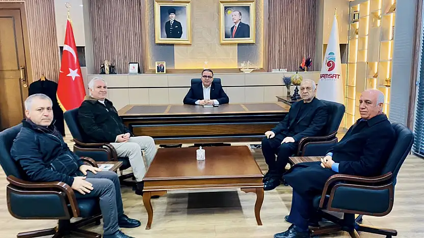 Bilal Doğan ve beraberindeki heyetten Başkan Fırat'a ziyaret