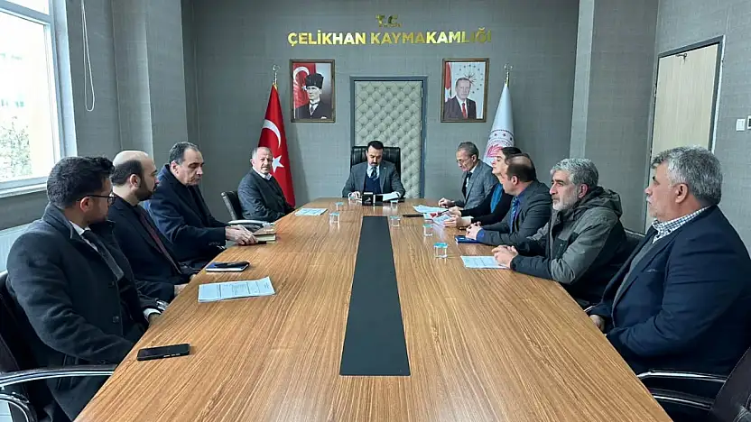 Çelikhan'da SYDV toplantısı gerçekleştirildi