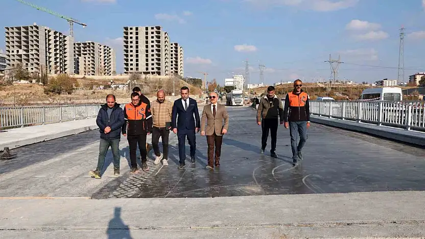 Eğriçay Köprüsü şantiye alanı incelendi