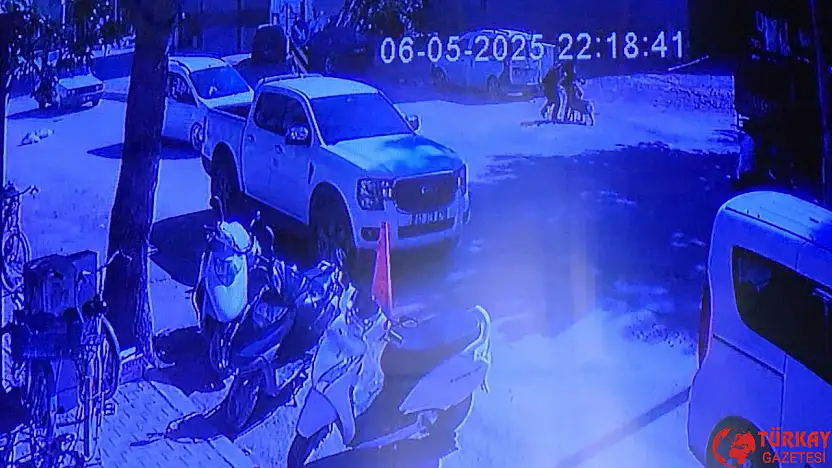 Evden kaçan köpek sokakta yürüyen kızlara saldırdı