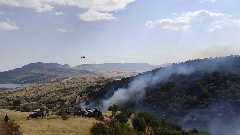 Adıyaman Gerger'de orman yangını: Alevler yerleşim alanlarına yaklaştı