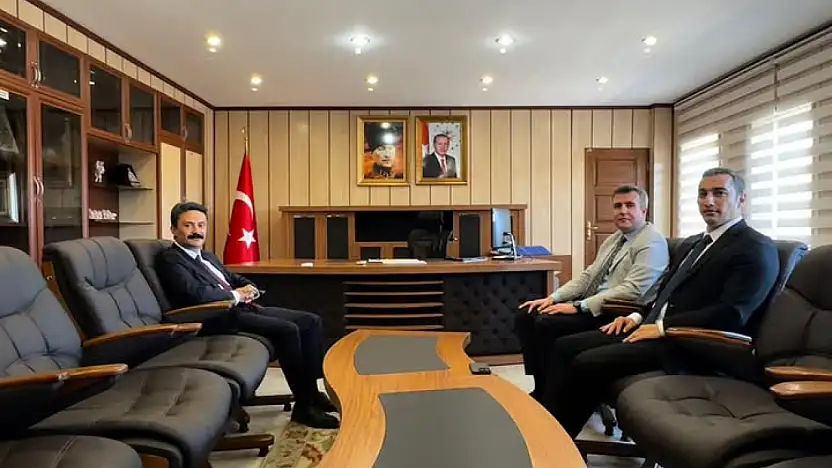 Gerger ve Samsat kaymakamlarından Kaymakam Aslan'a ziyaret