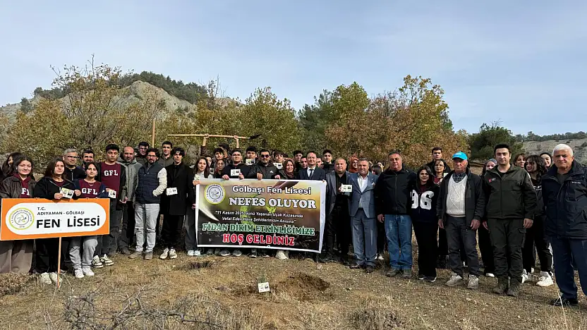 Gölbaşı Fen Lisesi Nefes Oluyor hatıra ormanı oluşturuldu