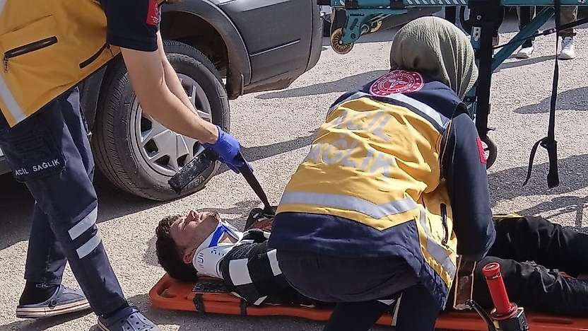 Adıyaman Gölbaşı'nda iki otomobil çarpıştı: 1 yaralı