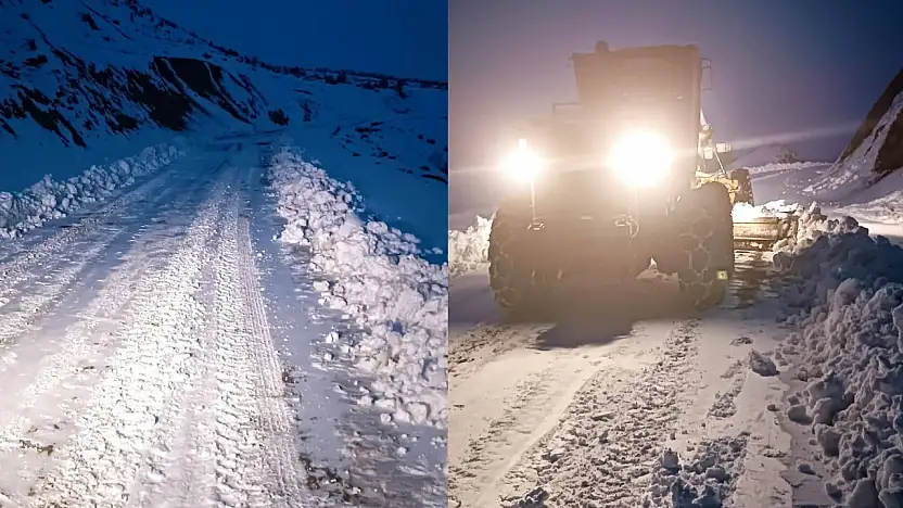 Gölbaşı'nda karla mücadele çalışmaları aralıksız sürüyor