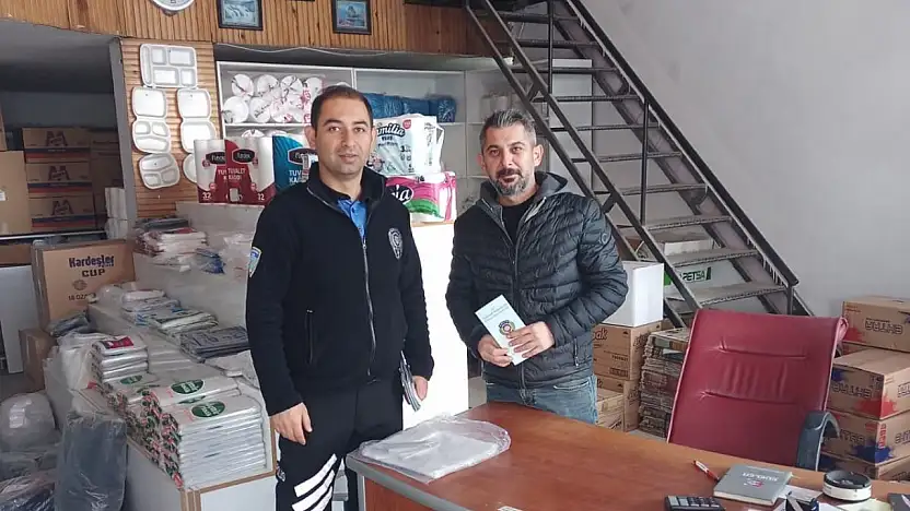 Gölbaşı Polisi esnafları dolandırıcılık konularında uyardı