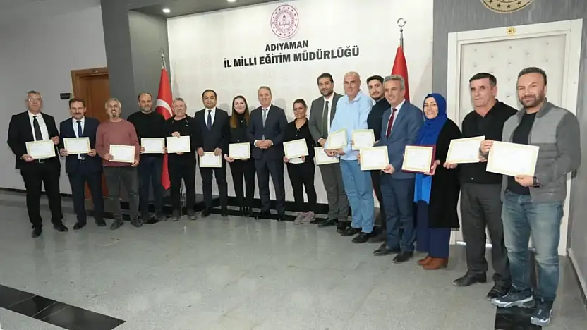 İl Müdürü Tosun'dan özverili personele başarı belgesi