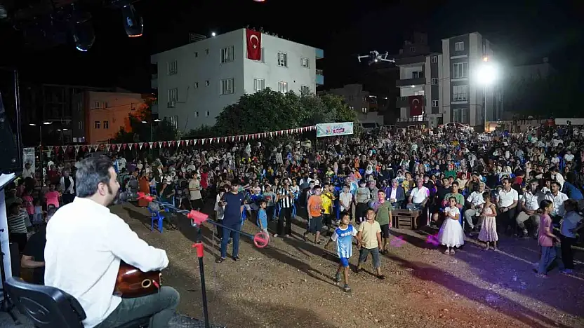 Kahta Belediyesi'nden Cumhuriyet Mahallesi'nde coşkulu yaz şenliği