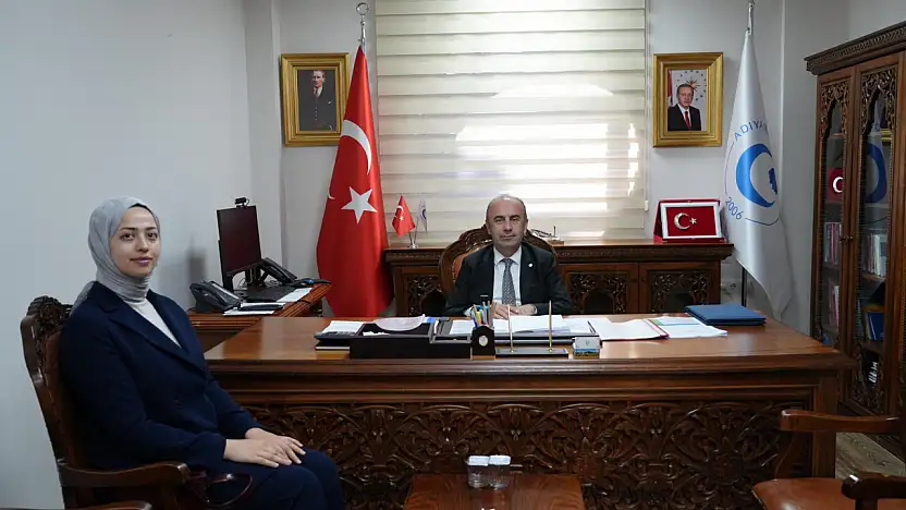 Kaymakam adayı Nihal Özer mezun olduğu üniversiteyi ziyaret etti