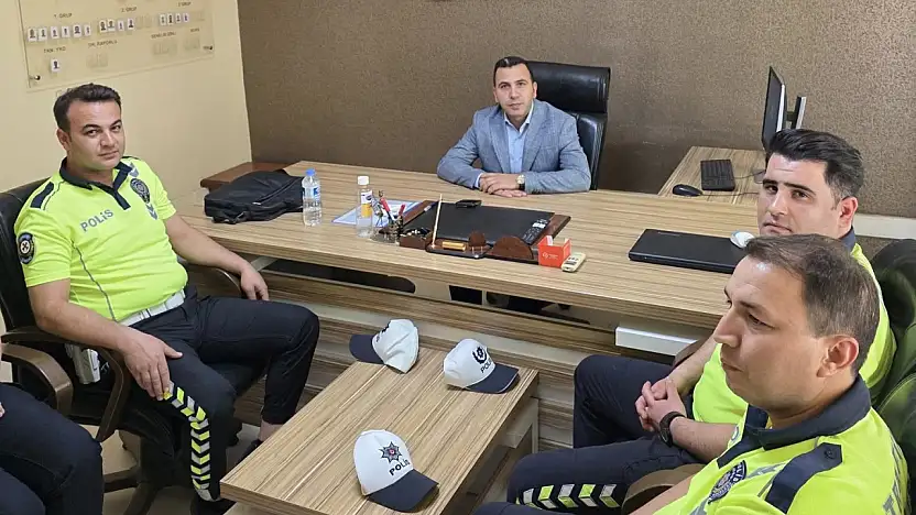 Kaymakam Algın'dan Bölge Trafik denetleme istasyon amirliğine ziyaret