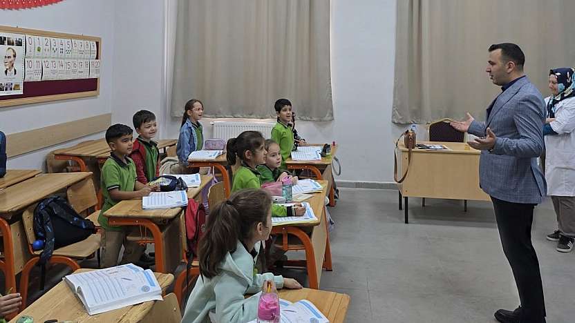 Kaymakam Algın'dan Yavuz İlkokuluna ziyaret