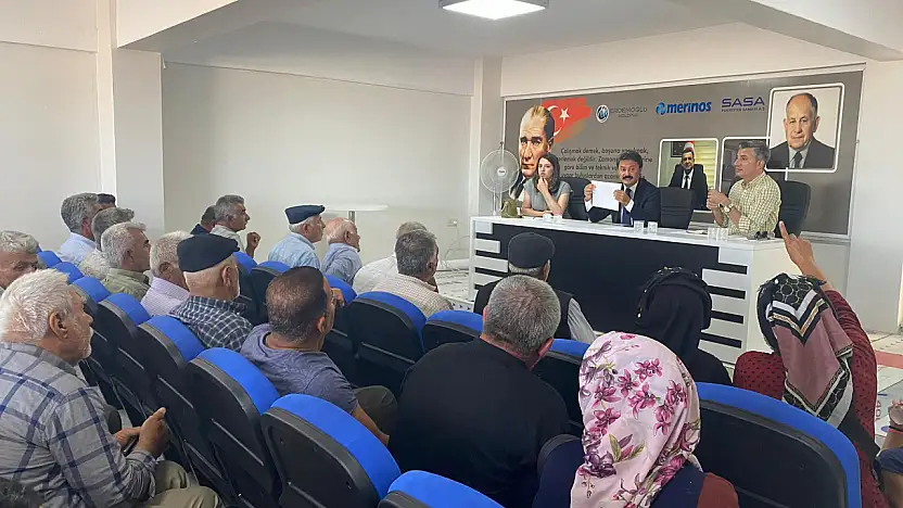 Kaymakam Aslan, Ahırları zarar gören vatandaşlarla bir araya geldi