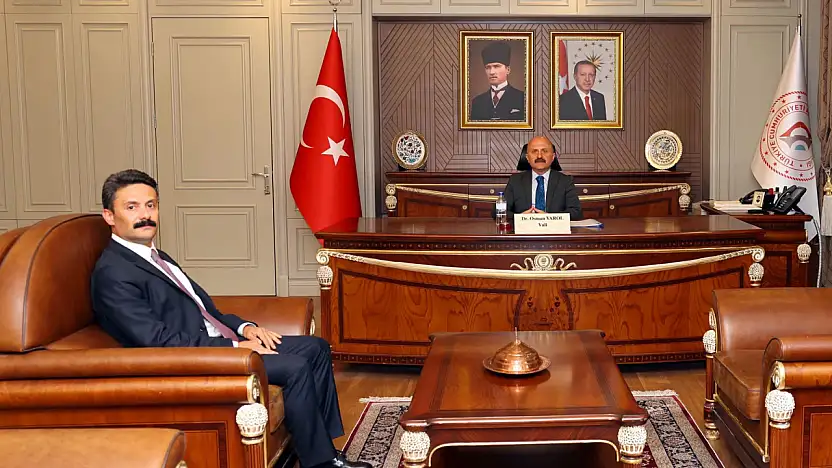 Kaymakam Aslan'dan Vali Varol'a ziyaret