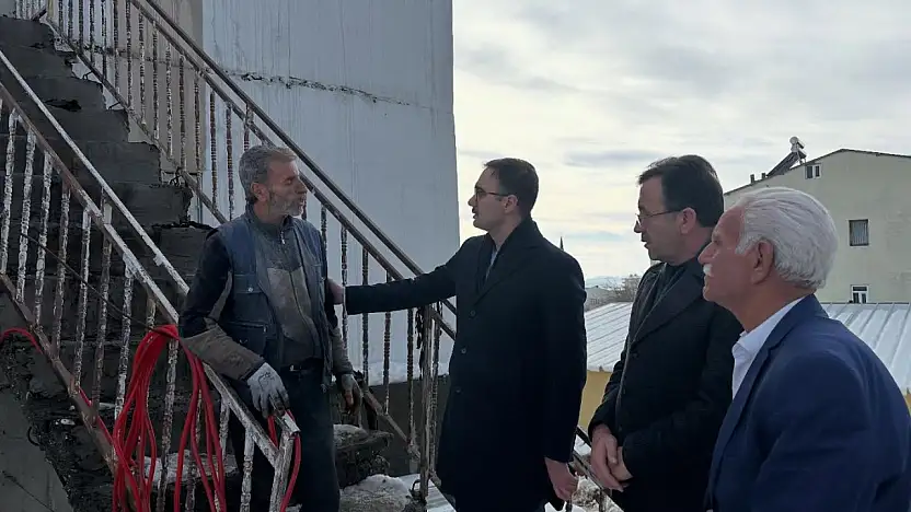 Kaymakam Yıldız'dan evi yanan aileye geçmiş olsun ziyaretinde bulundu