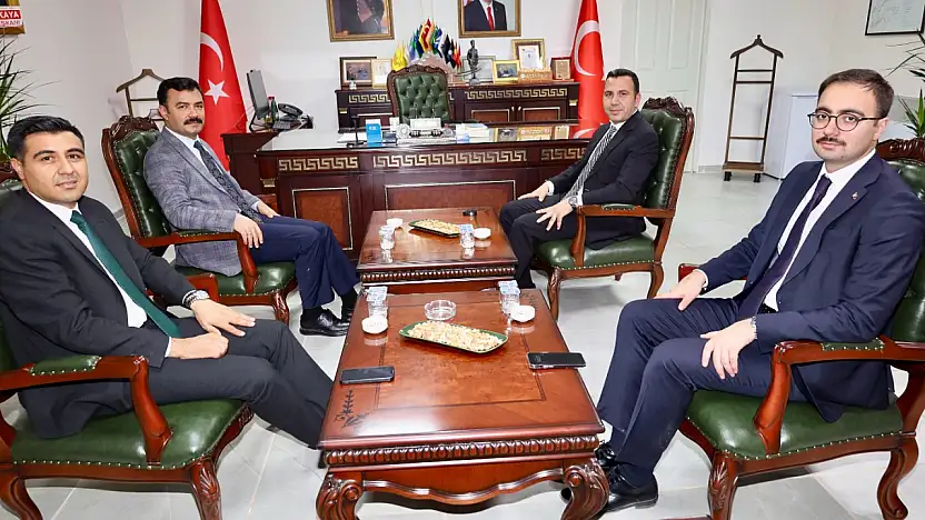 Kaymakamlardan Gölbaşı kaymakamı Algın'a hayırlı olsun ziyareti