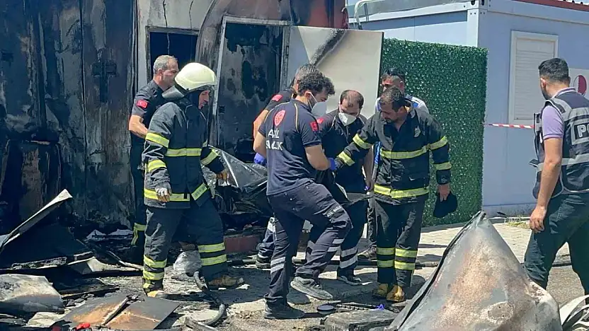 Konteynerde yanarak ölen kişinin kimliği belirlendi