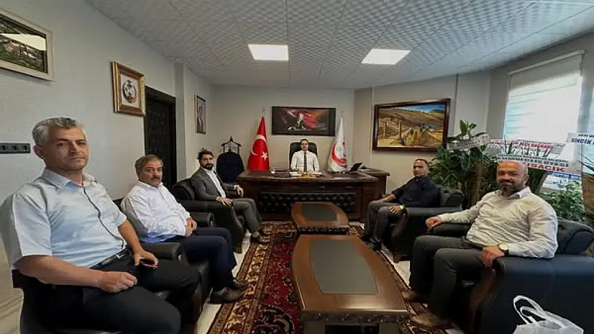 Memur Sen heyetinden Kaymakam Yıldız'a ziyaret
