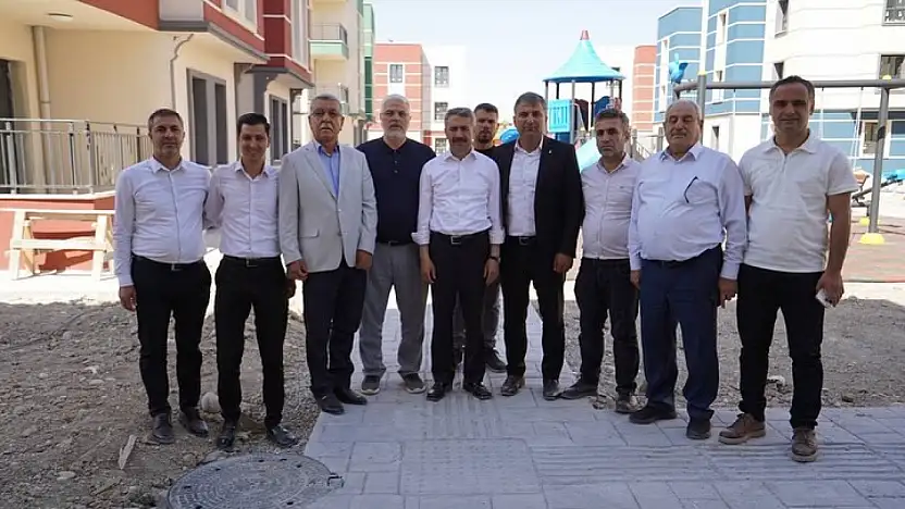 Milletvekili Alkayış Samsat'ta kalıcı konutlarda incelemelerde bulundu