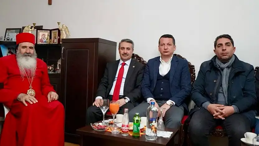 Milletvekili Alkayış ve Başkan Olgun'dan Adıyaman Süryani Kadim Metropolitliğine ziyaret