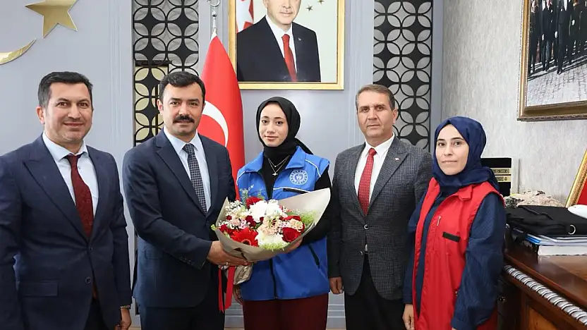 Milli sporculardan Kaymakam Soysal'a ziyaret