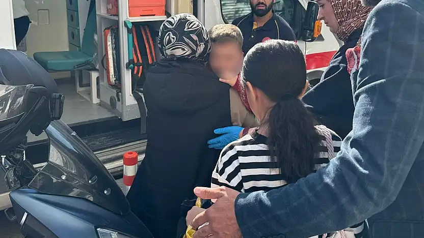 Motosikletin çarptığı çocuk yaralandı