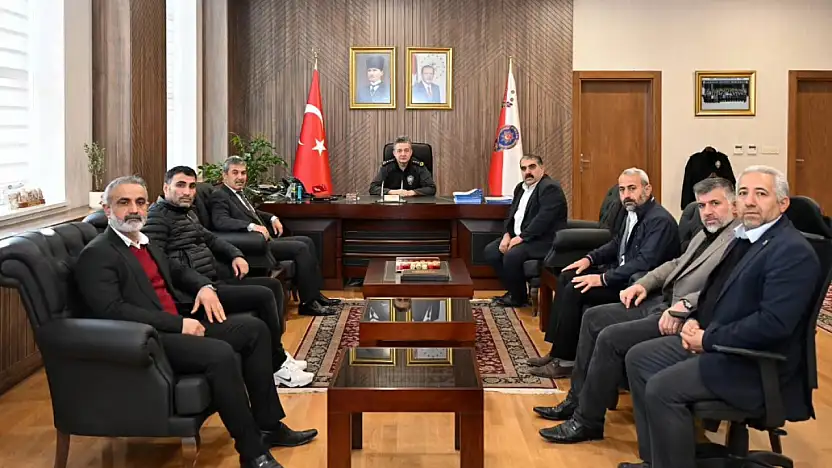 Muhtarlardan Emniyet müdürlüğüne başsağlığı ziyareti