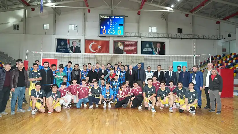 Okul Sporları Genç Erkekler Voleybol il birinciliği müsabakaları tamamlandı