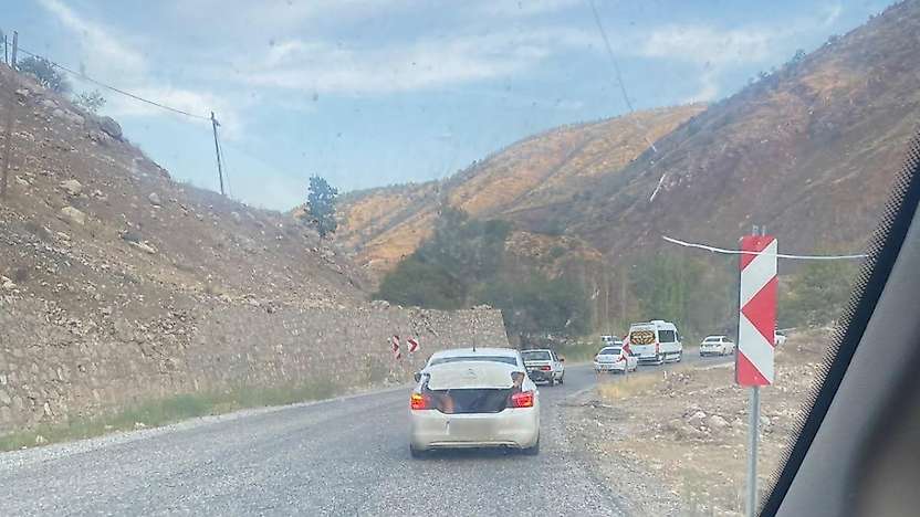 Adıyaman Çelikhan'da Otomobilin Bagajında Tehlikeli Yolculuk