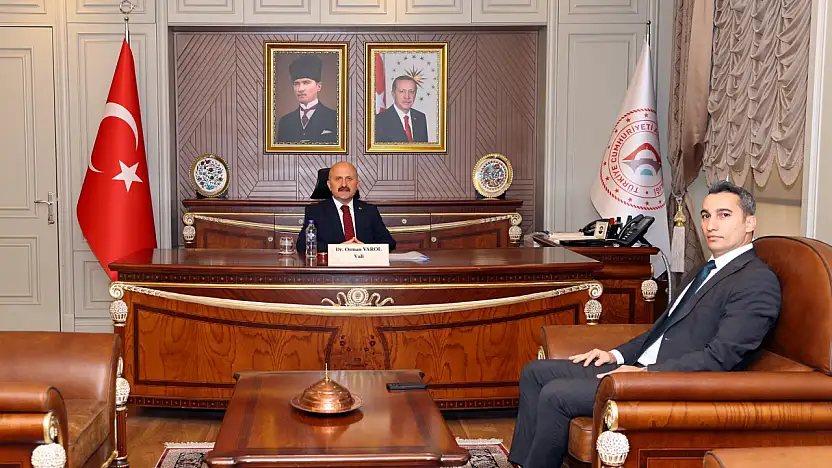 Samsat Kaymakamı Gökçayır'dan Vali Varol'a ziyaret
