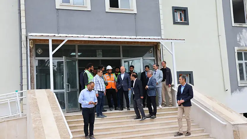 Tut Öğretmenevi hizmet binası hızla yükseliyor