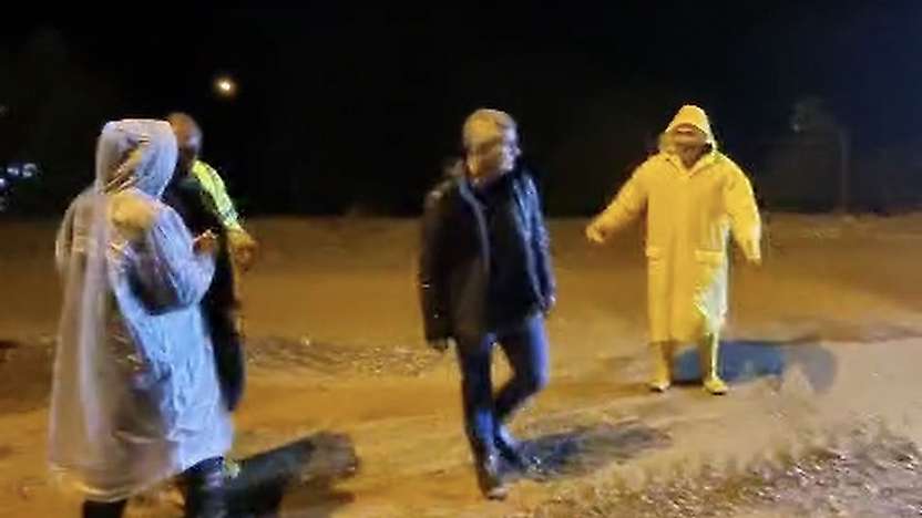 Tut'ta şiddetli yağış sele neden oldu