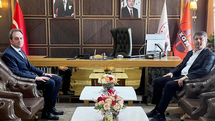 Tutdere Elazığ Karayolları 8. Bölge Müdürü Yusuf Güneş'le bir araya geldi