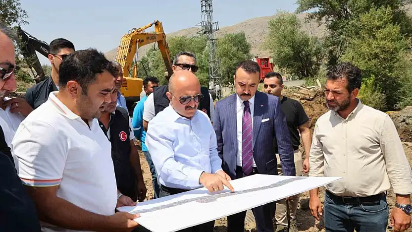 Vali Varol, Havşeri İsale Hattı'nda incelemelerde bulundu