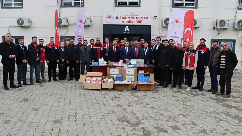 Veteriner hekimlere Nekropsi Setleri ve Tıbbi Sarf malzemeleri dağıtıldı