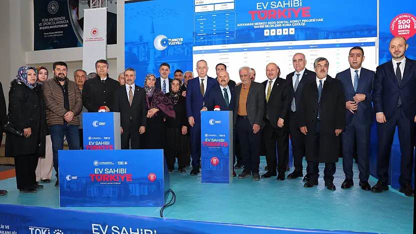 Yüzyılın Konut Projesinde Tarihi Gün: İlk kuralar Adıyaman'da çekildi