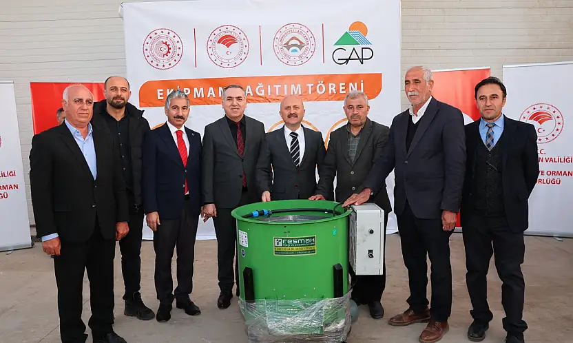 Adıyaman'da Çiftçilere  ekipman desteği
