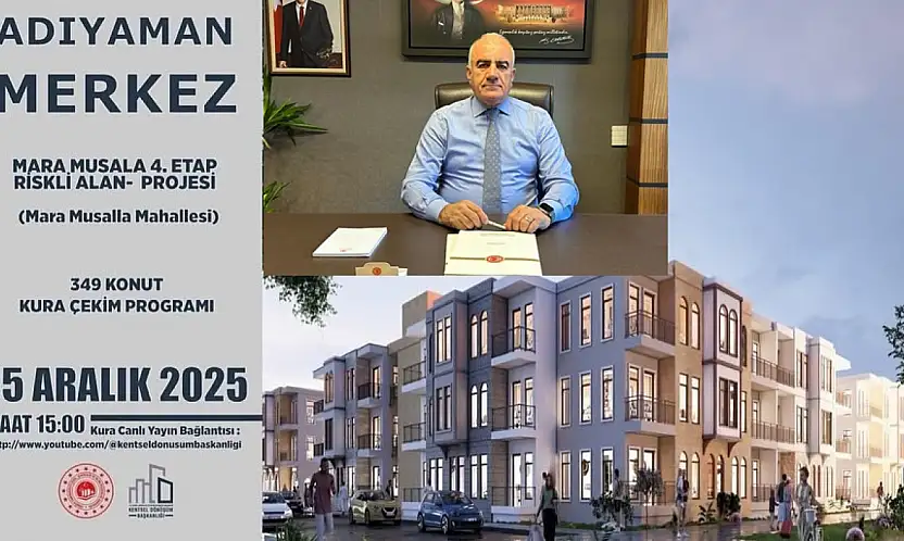 Adıyaman'da kura çekimi heyecanı yaşanacak