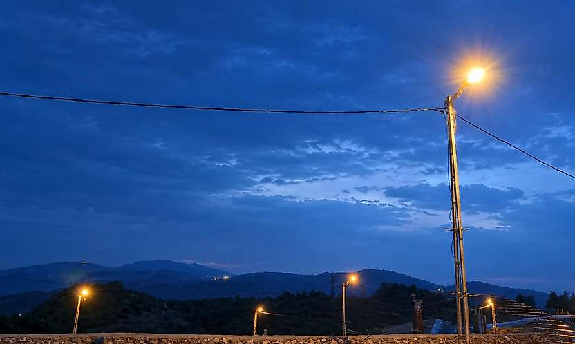 Adıyaman Gölbaşı'nda Şimşekler Geceyi Gündüze Çevirdi