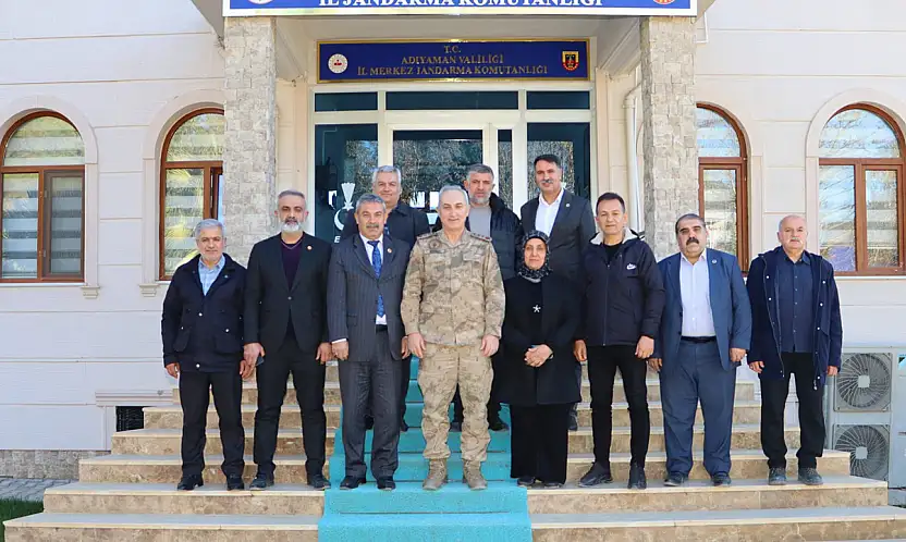 Adıyaman Muhtarlar Federasyonu yönetiminden Albay Semiz'e ziyaret