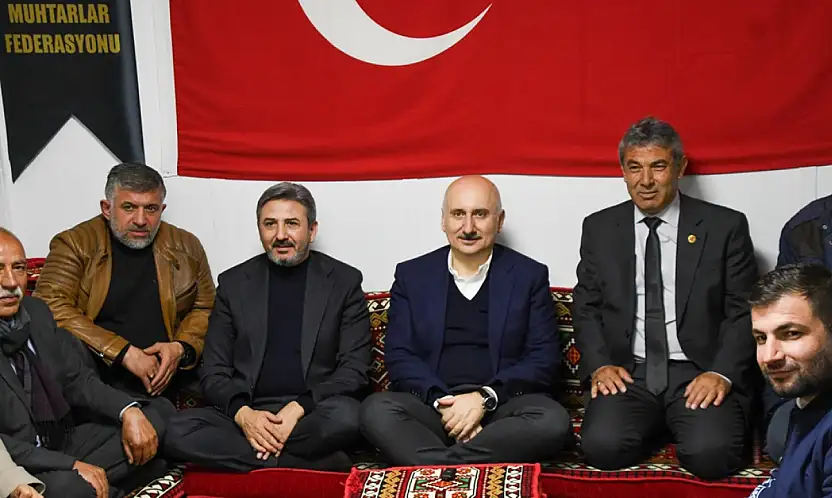 Bakan Karaismailoğlu ve Bakan Yardımcısı Aydın muhtarlarla bir araya geldi