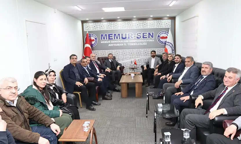 Bakan Yardımcısı Aydın ve beraberindeki heyetten Memur-Sen'e ziyaret