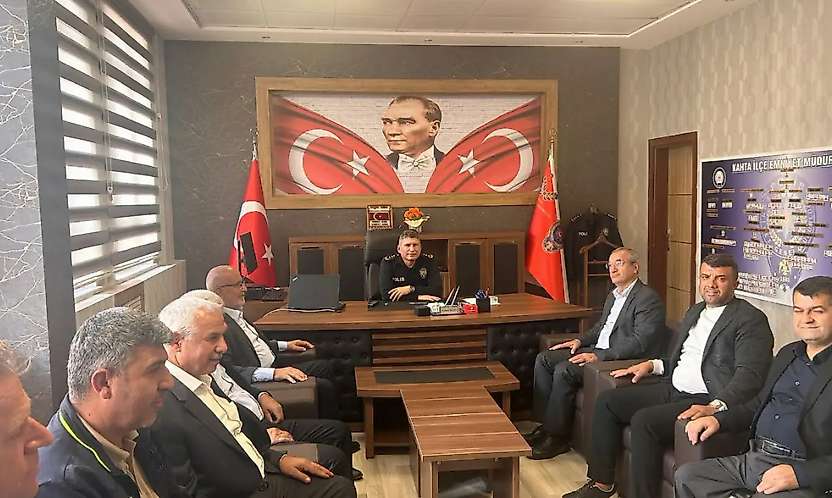 Başkan Çelebi'den Kâhta İlçe Emniyet Müdürlüğüne ziyaret