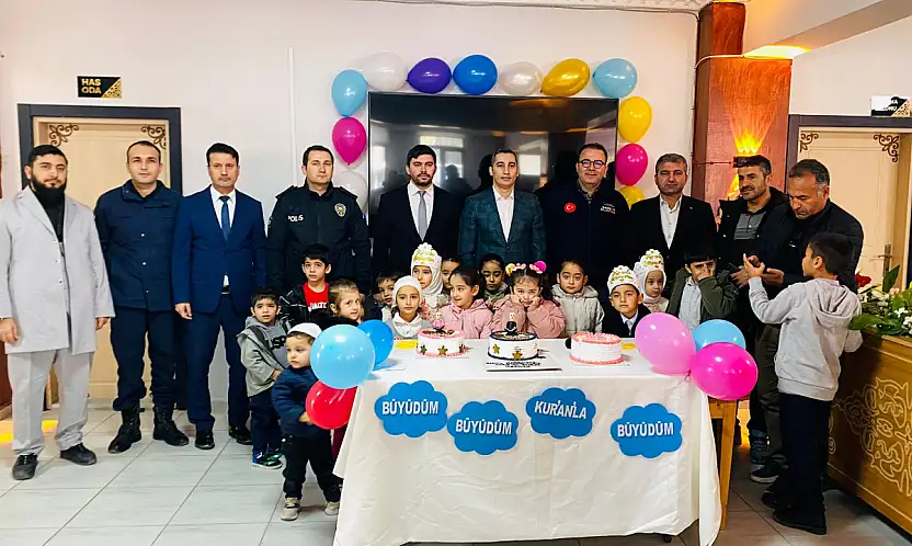 Başkan Fırat minik öğrencilerin Kur'an-ı Kerim'e geçiş sevincine ortak oldu