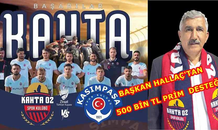 Başkan Hallaç'tan Kahta 02 Spora 500 Bin TL prim desteği