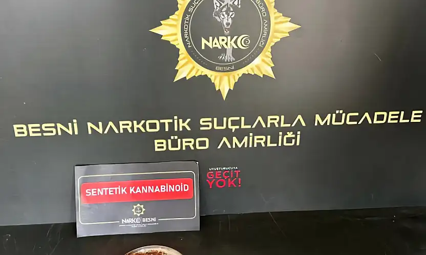 Besni'de uyuşturucuyla yakalanan şahıs tutuklandı