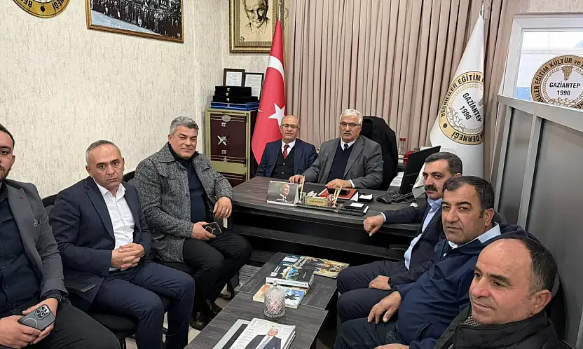 Besni heyetinden Gaziantep Besnililer Eğitim Kültür ve Dayanışma Derneğine ziyaret