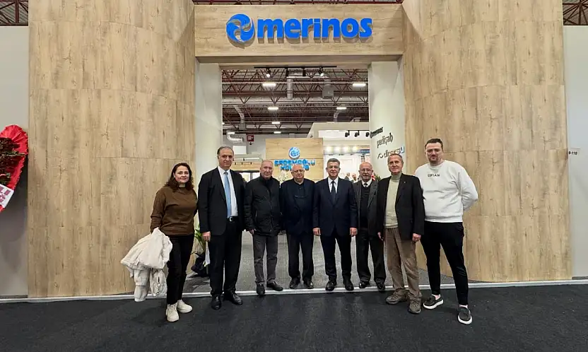 BEV Heyetinden Halıcılık Fuarında Merinos Standına ziyaret