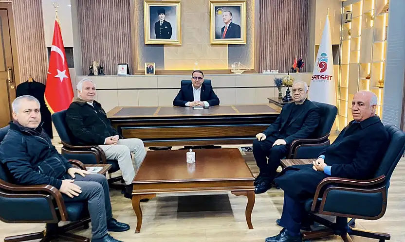 Bilal Doğan ve beraberindeki heyetten Başkan Fırat'a ziyaret