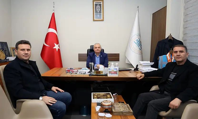 Çiçek ve Başli'dan Mahmut Ergen'e ziyaret