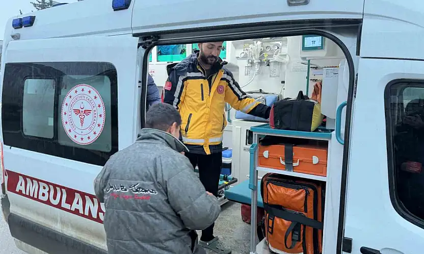 Eli spiralle kesilen kişi yaralandı